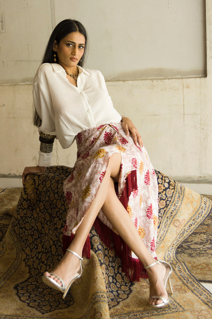Mauve Wrap Around Skirt